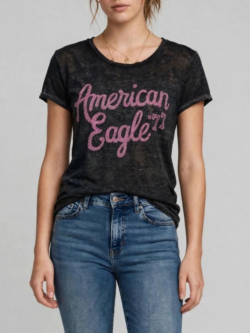 American Eagle Outfitters | Dark Charcoal Favorite Tee Short Sleeve